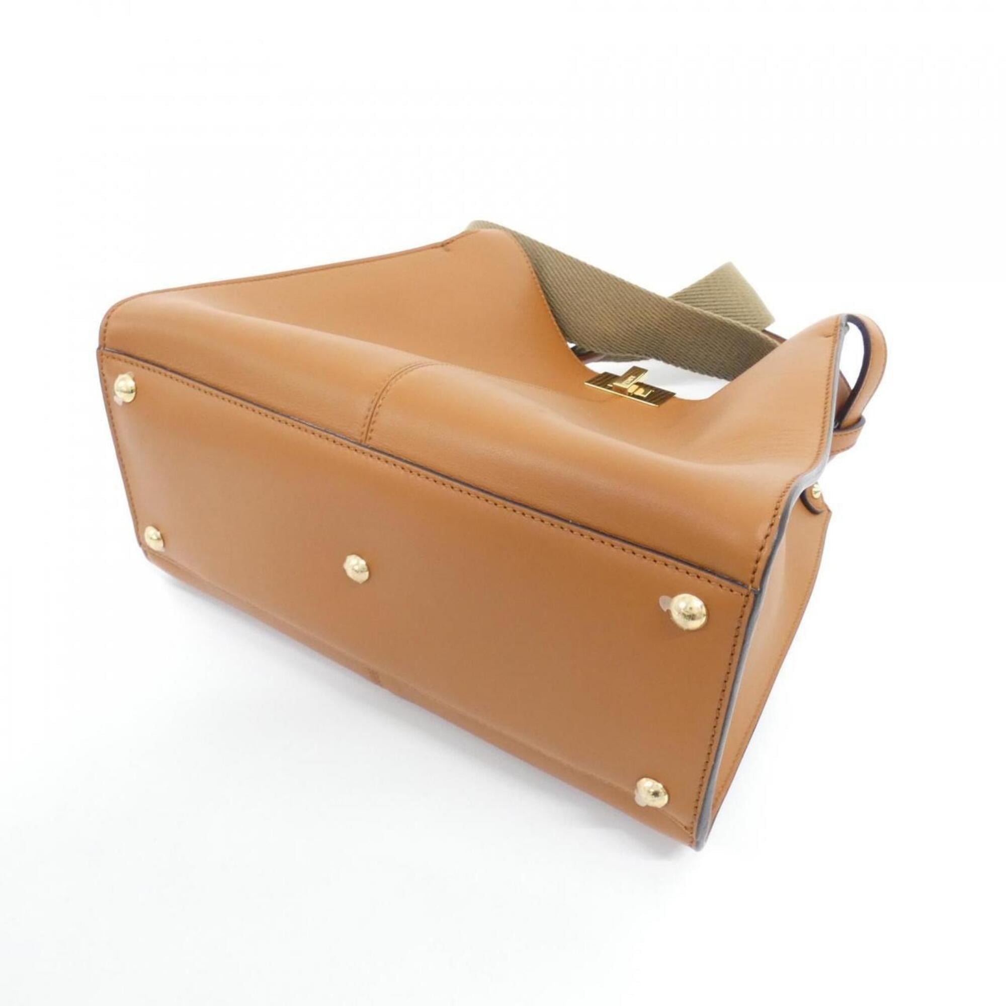 Fendi Brown Leather Handbag (Pre-Owned)