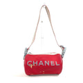 Chanel Sport Red Color White Rubber Handbag (Pre-Owned)