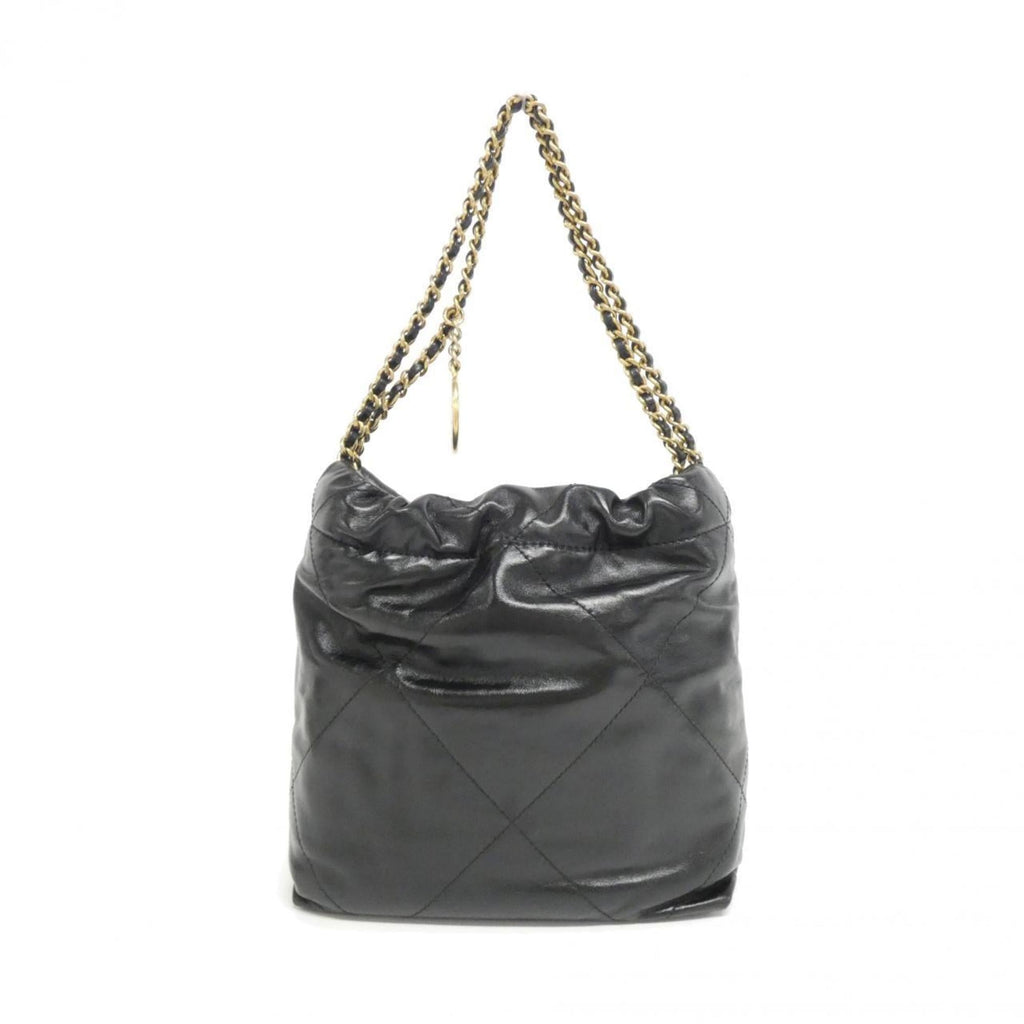 Chanel Black Leather Handbag (Pre-Owned)