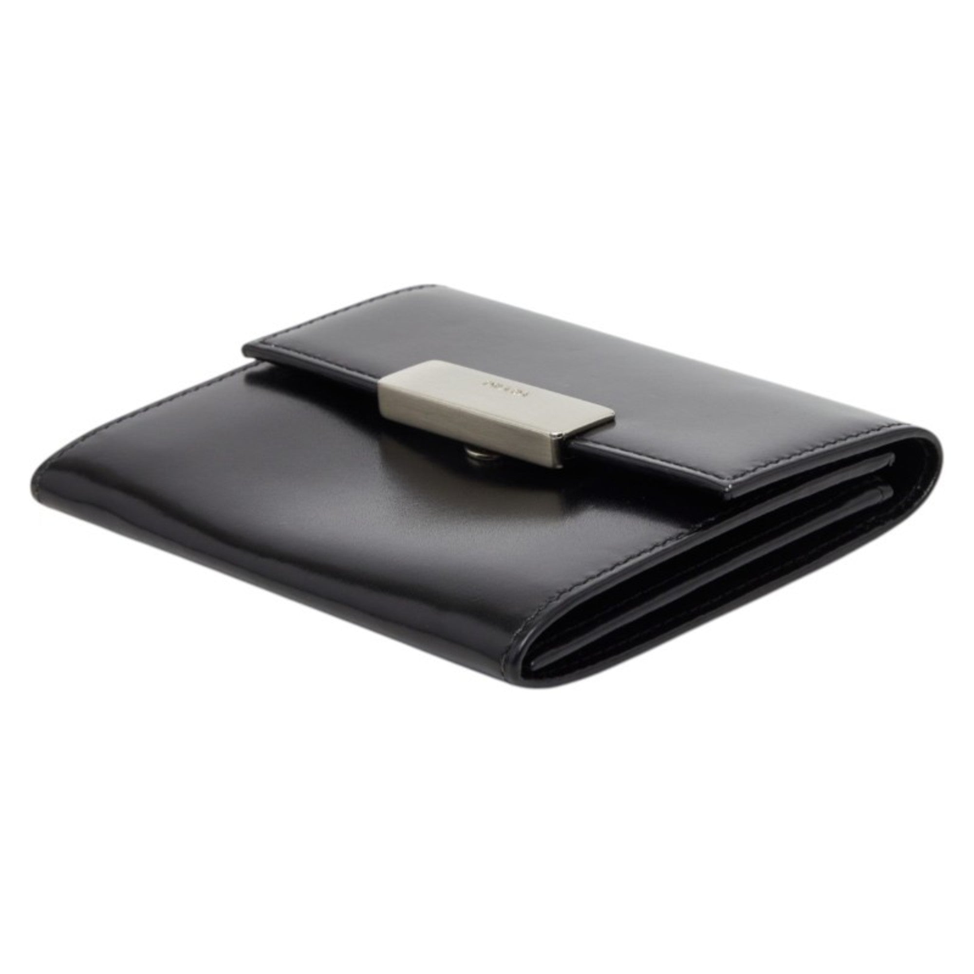 Prada Black Leather Coin Purse/Coin Case (Pre-Owned)