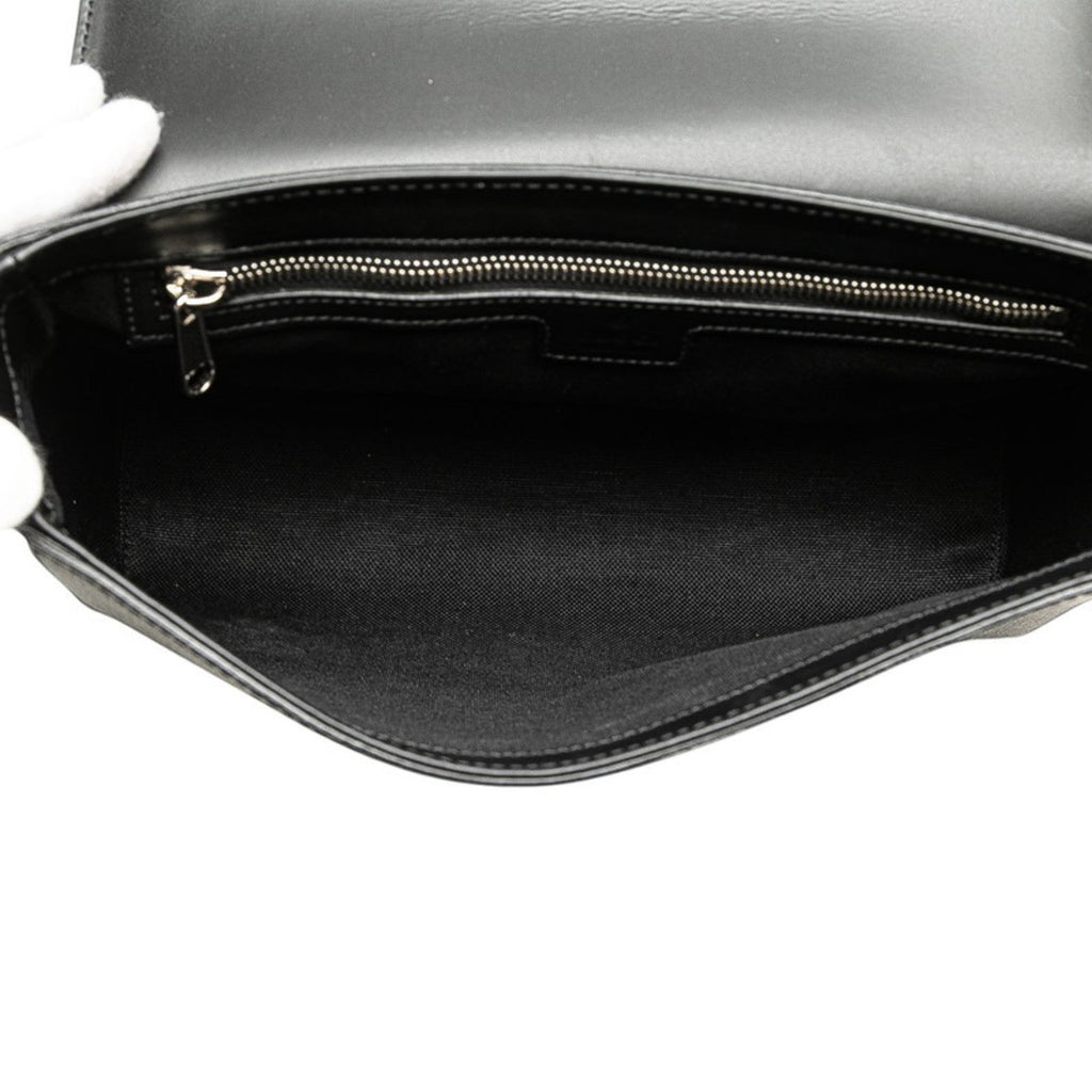 Gucci Black Pvc Leather Shoulder Bag (Pre-Owned)