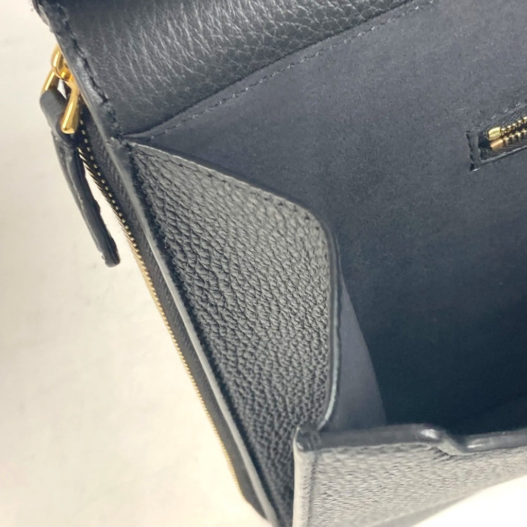 Fendi Black Leather Briefcase Handbag (Pre-Owned)