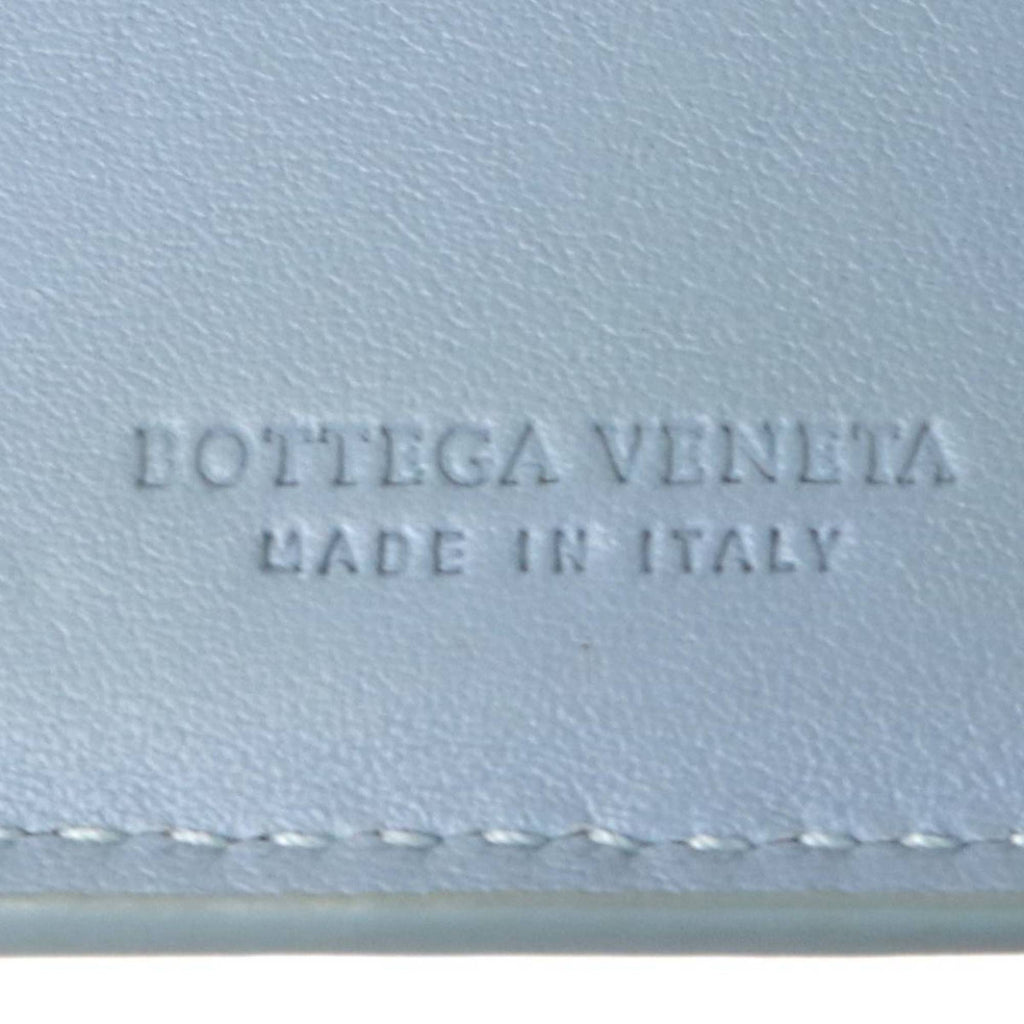 Bottega Veneta Intrecciato Light Blue Wallet (Bi-Fold) (Pre-Owned)
