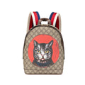 Gucci Beige Brown Multi-Color Pvc Leather Backpack (Pre-Owned)