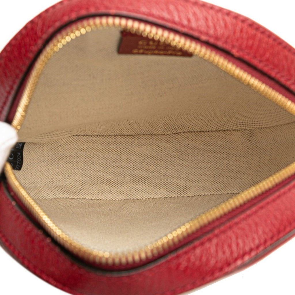 Gucci Brown Red Color Pvc Leather Shoulder Bag (Pre-Owned)