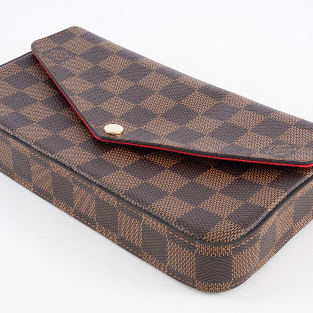 Louis Vuitton Brown Damier Canvas Ebene Damier Canvas Shoulder Bag (Pre-Owned)