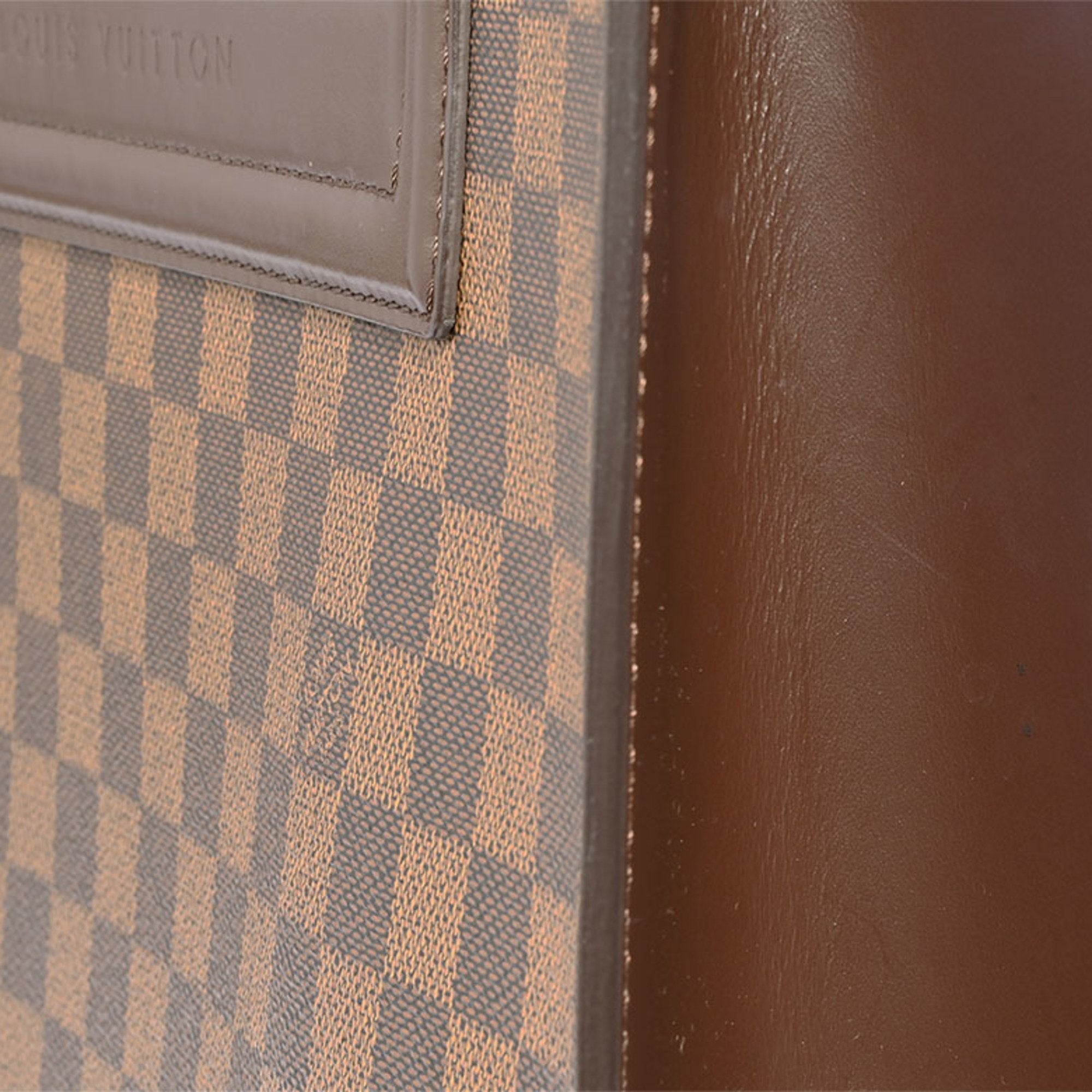 Louis Vuitton Damier Canvas Ebene Or Canvas Damier Canvas Handbag Tote Bag (Pre-Owned)