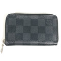 Louis Vuitton Black Damier Graphite Damier Graphite Coin Purse/Coin Case (Pre-Owned)