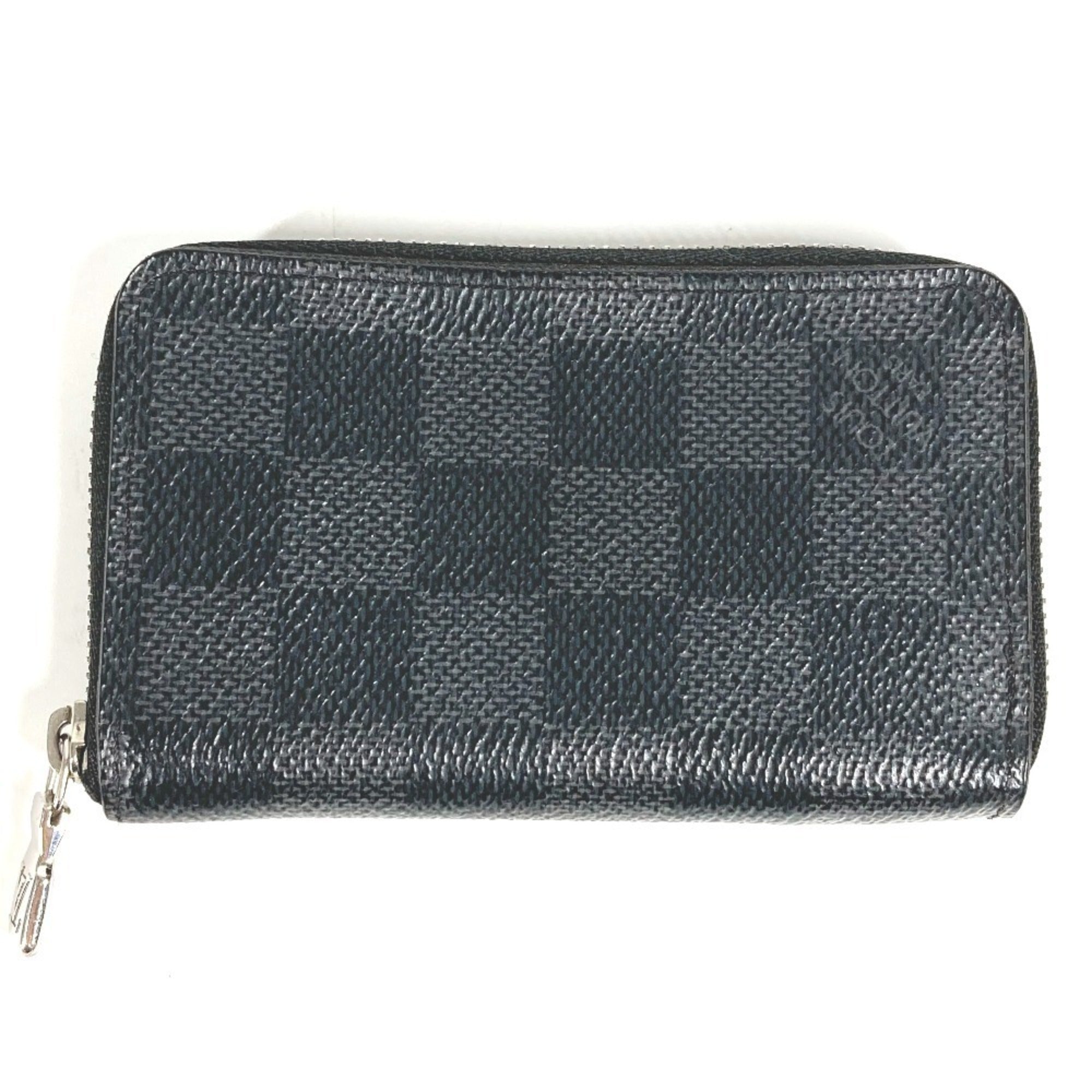 Louis Vuitton Black Damier Graphite Damier Graphite Coin Purse/Coin Case (Pre-Owned)