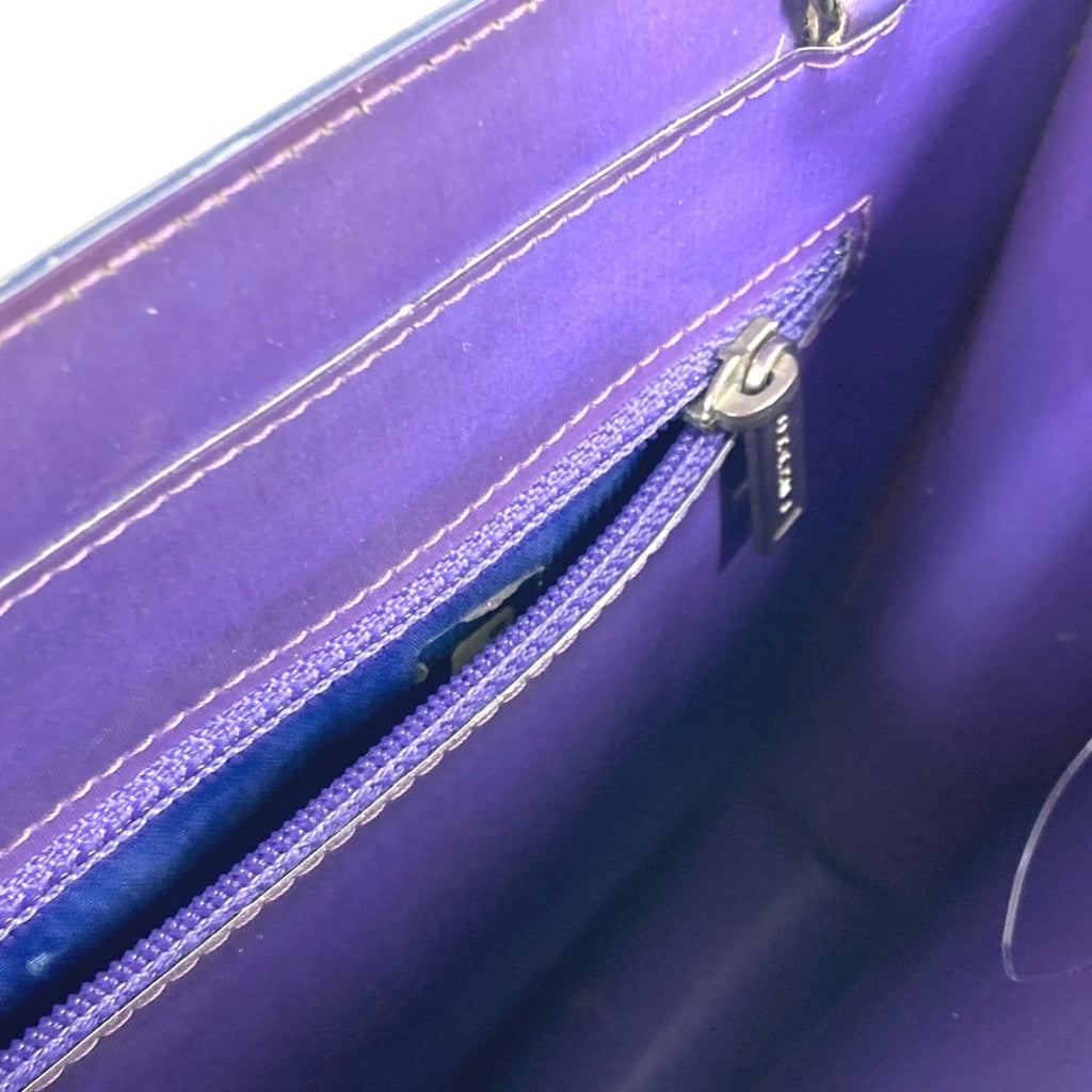 Chanel Purple Pvc Leather Shoulder Bag (Pre-Owned)