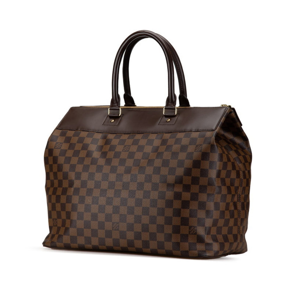 Louis Vuitton Brown Pvc Leather Boston Bag (Pre-Owned)