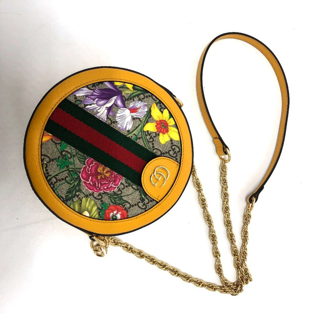 Gucci Yellow Gg Supreme Shoulder Bag (Pre-Owned)