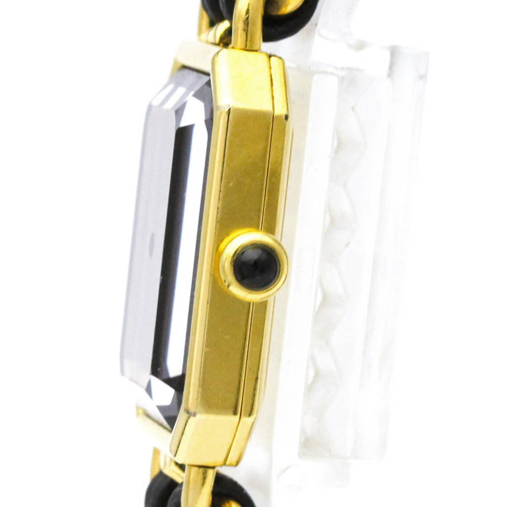 Chanel Premiere Rock Quartz Watch Plated Metal And Leather Watch (Pre-Owned)
