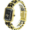 Chanel Premiere Rock Quartz Watch Plated Metal And Leather Watch (Pre-Owned)