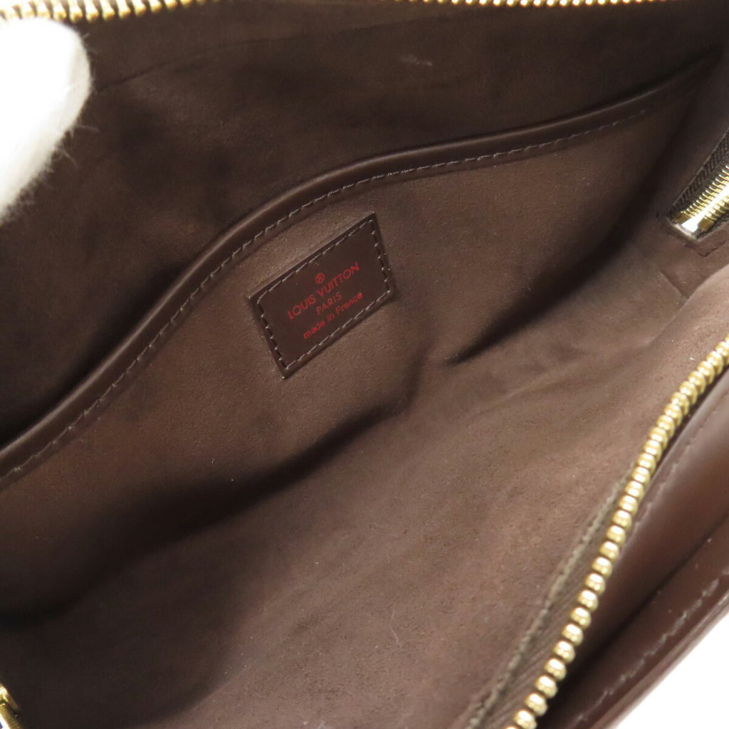 Louis Vuitton Brown Damier Canvas Clutch Bag (Pre-Owned)