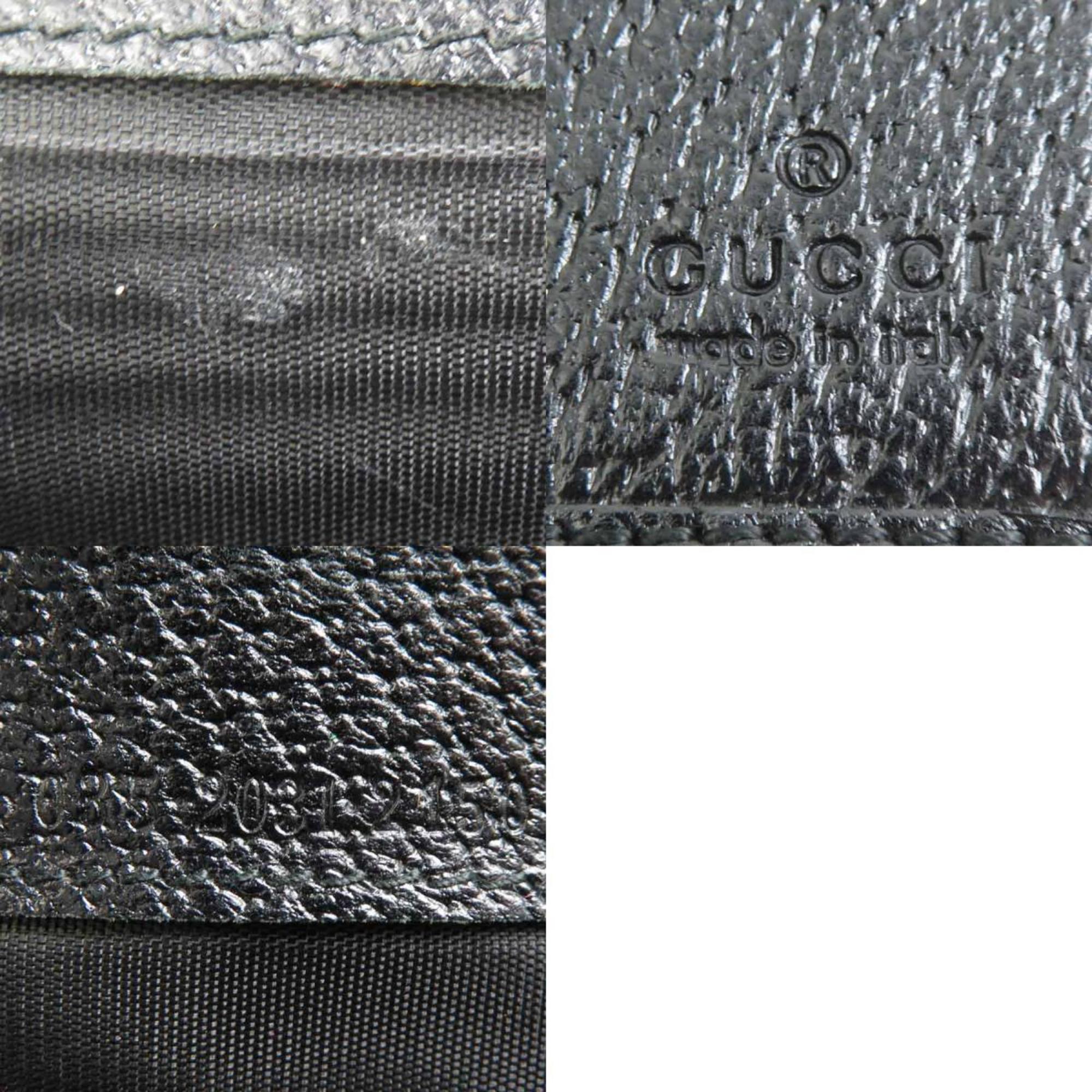 Gucci Black Leather Long Wallet (Bi-Fold) (Pre-Owned)