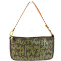Louis Vuitton Khaki Monogram Graffiti Handbag Pochette Shoulder Bag (Pre-Owned)