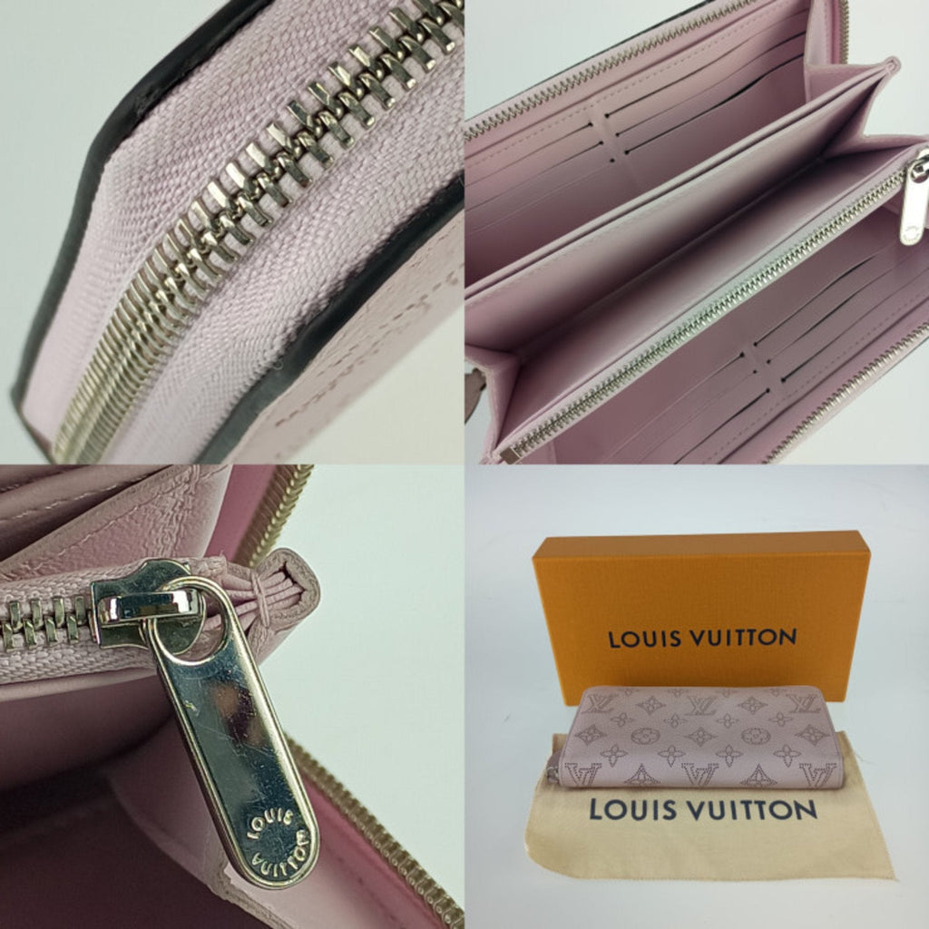 Louis Vuitton Pink Mahina Leather Long Wallet (Bi-Fold) (Pre-Owned)