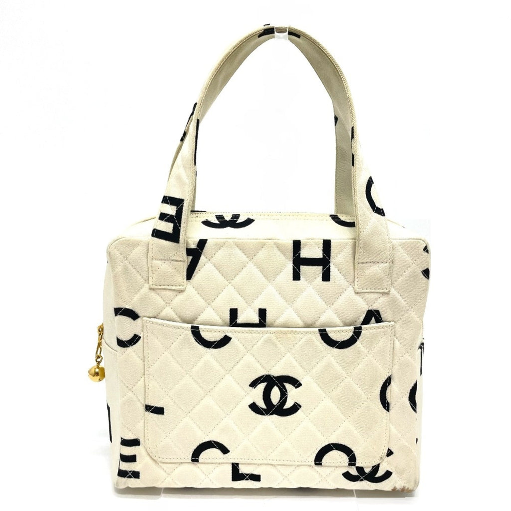 Chanel White Cotton Handbag (Pre-Owned)