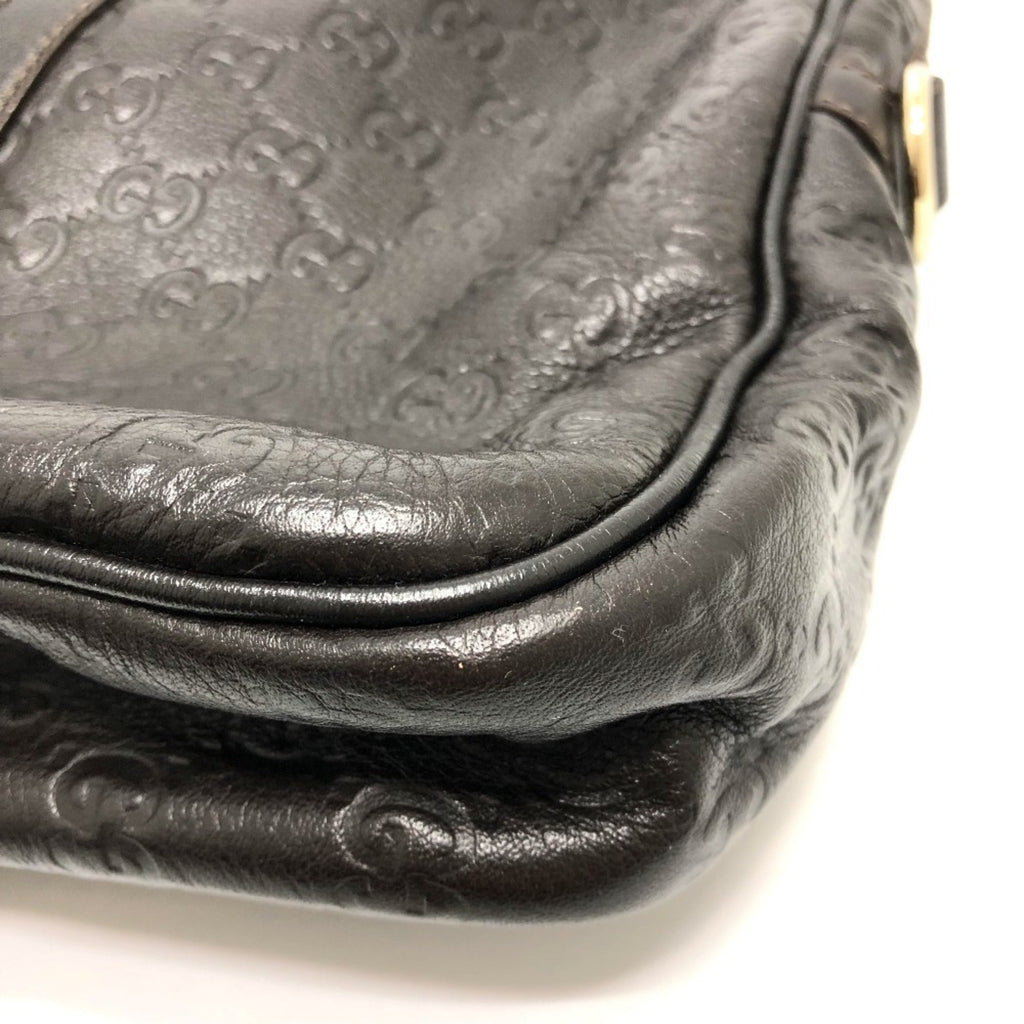 Gucci Brown Leather Briefcase Handbag (Pre-Owned)