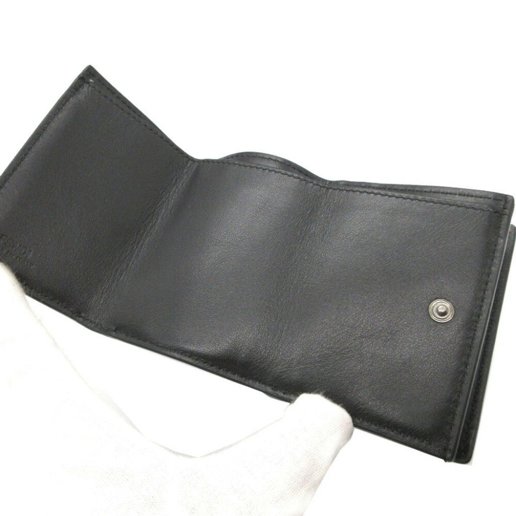Fendi Black Leather Wallet (Tri-Fold) (Pre-Owned)
