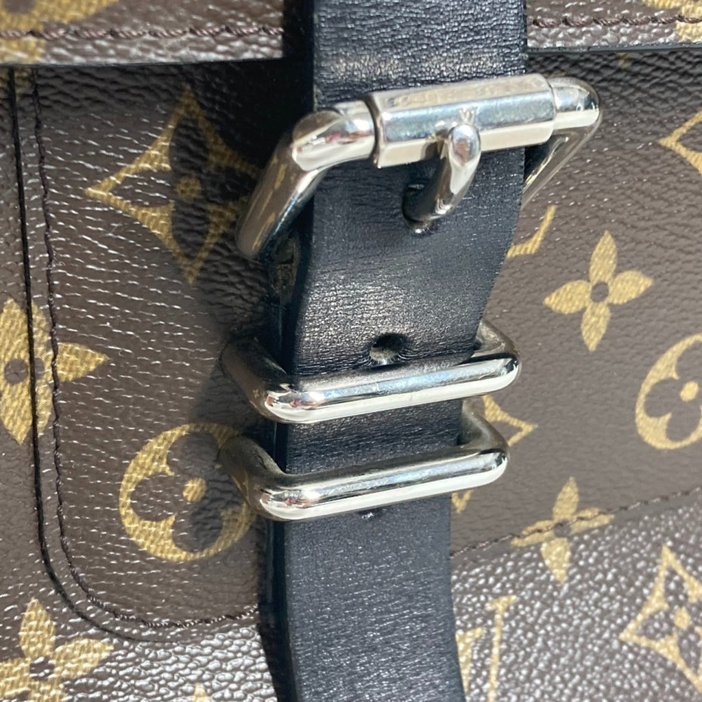 Louis Vuitton Black Brown Monogram Monogram Briefcase Handbag Tote Bag (Pre-Owned)