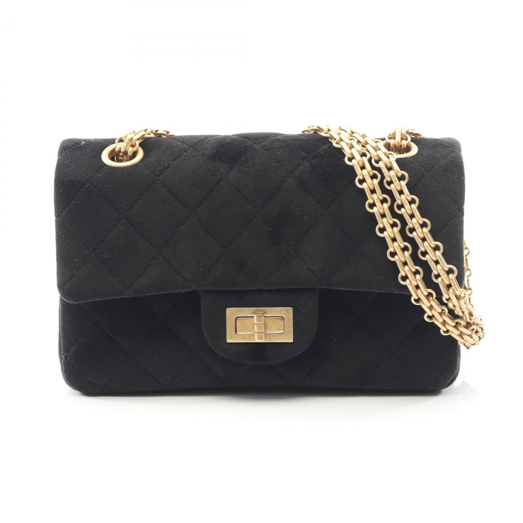 Chanel Black Fabric Shoulder Bag (Pre-Owned)