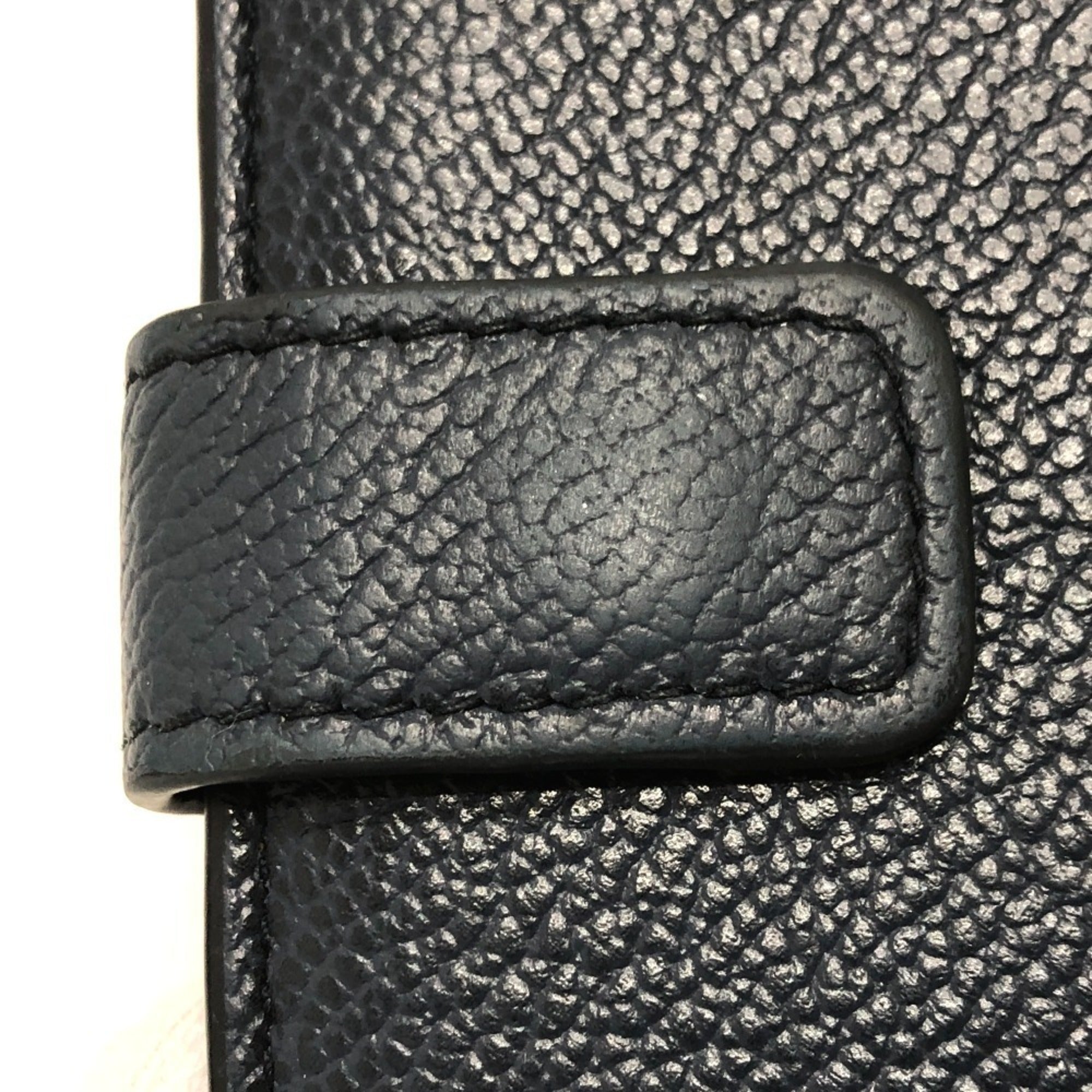 Prada Blue Leather Long Wallet (Bi-Fold) (Pre-Owned)