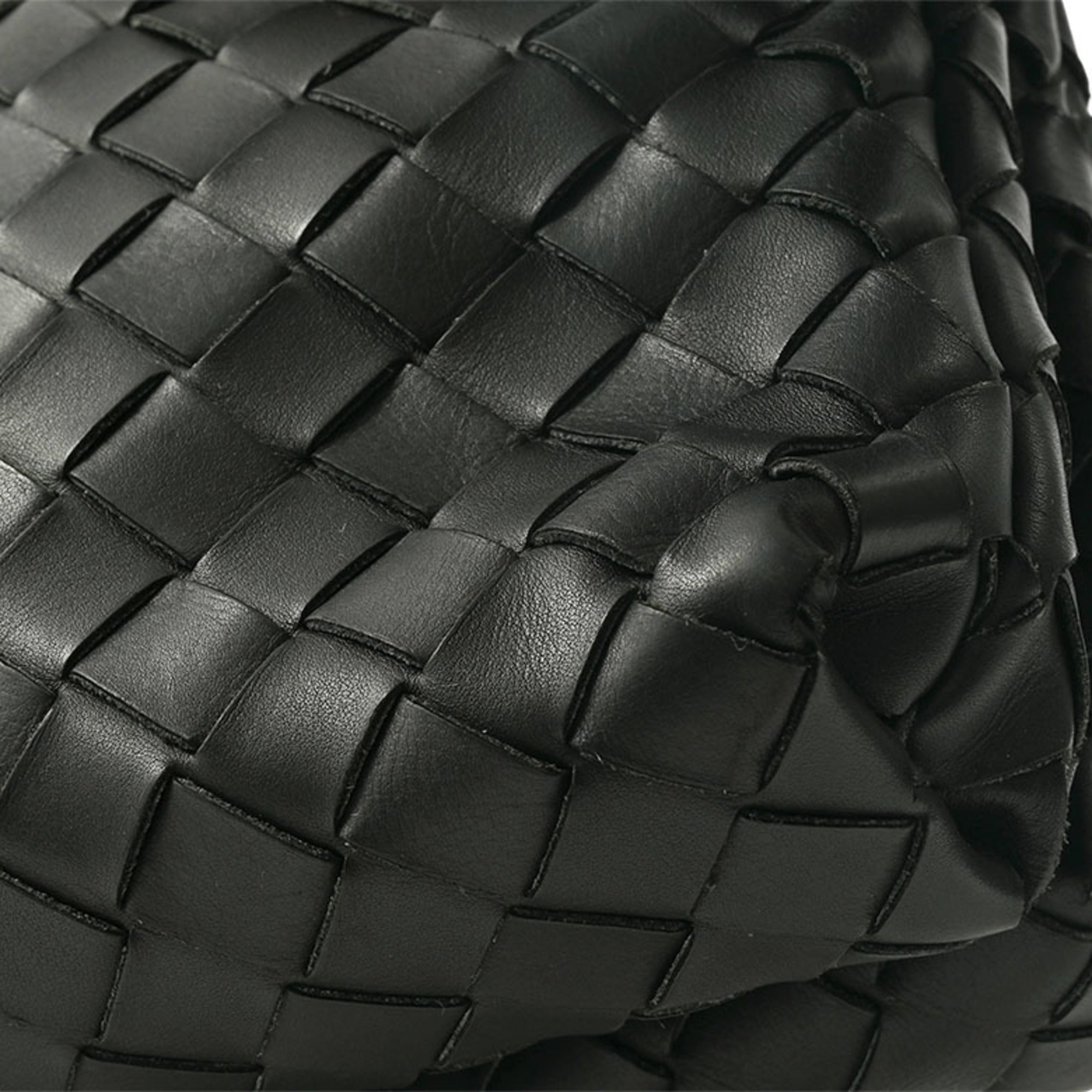 Bottega Veneta Black Polypropylene Leather Clutch Bag Shoulder Bag (Pre-Owned)
