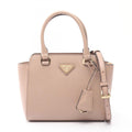 Prada Beige Saffiano Handbag (Pre-Owned)