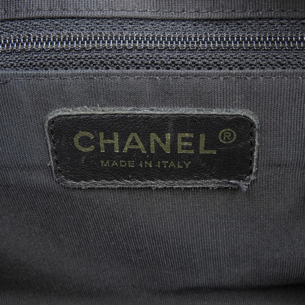 Chanel Black Caviar Leather Boston Bag Handbag (Pre-Owned)