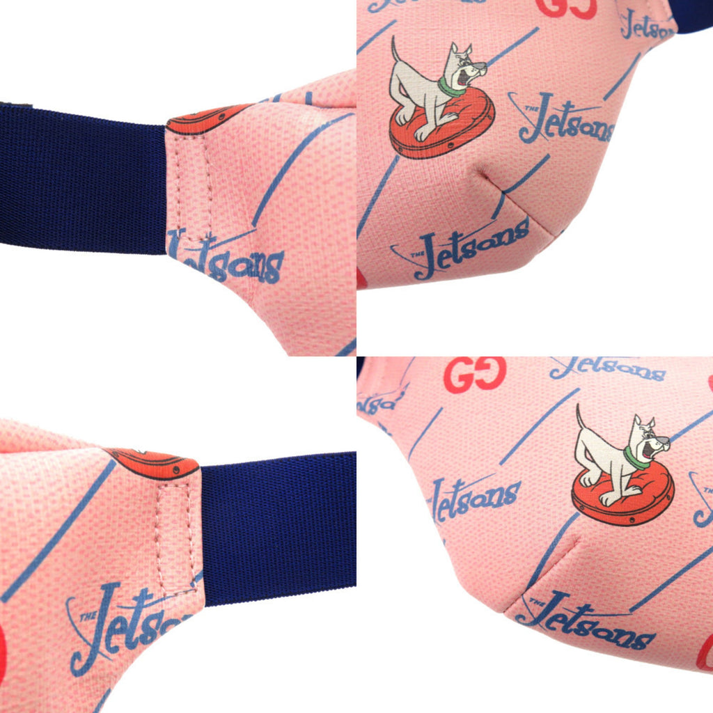 Gucci Blue Pink Leather Fanny Pack Sling Bag (Pre-Owned)