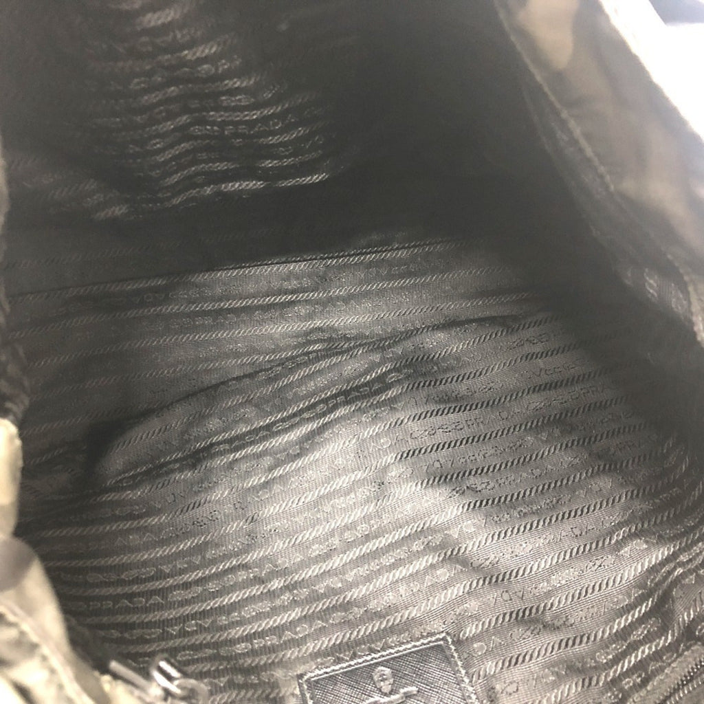 Prada Green Nylon Shoulder Bag (Pre-Owned)