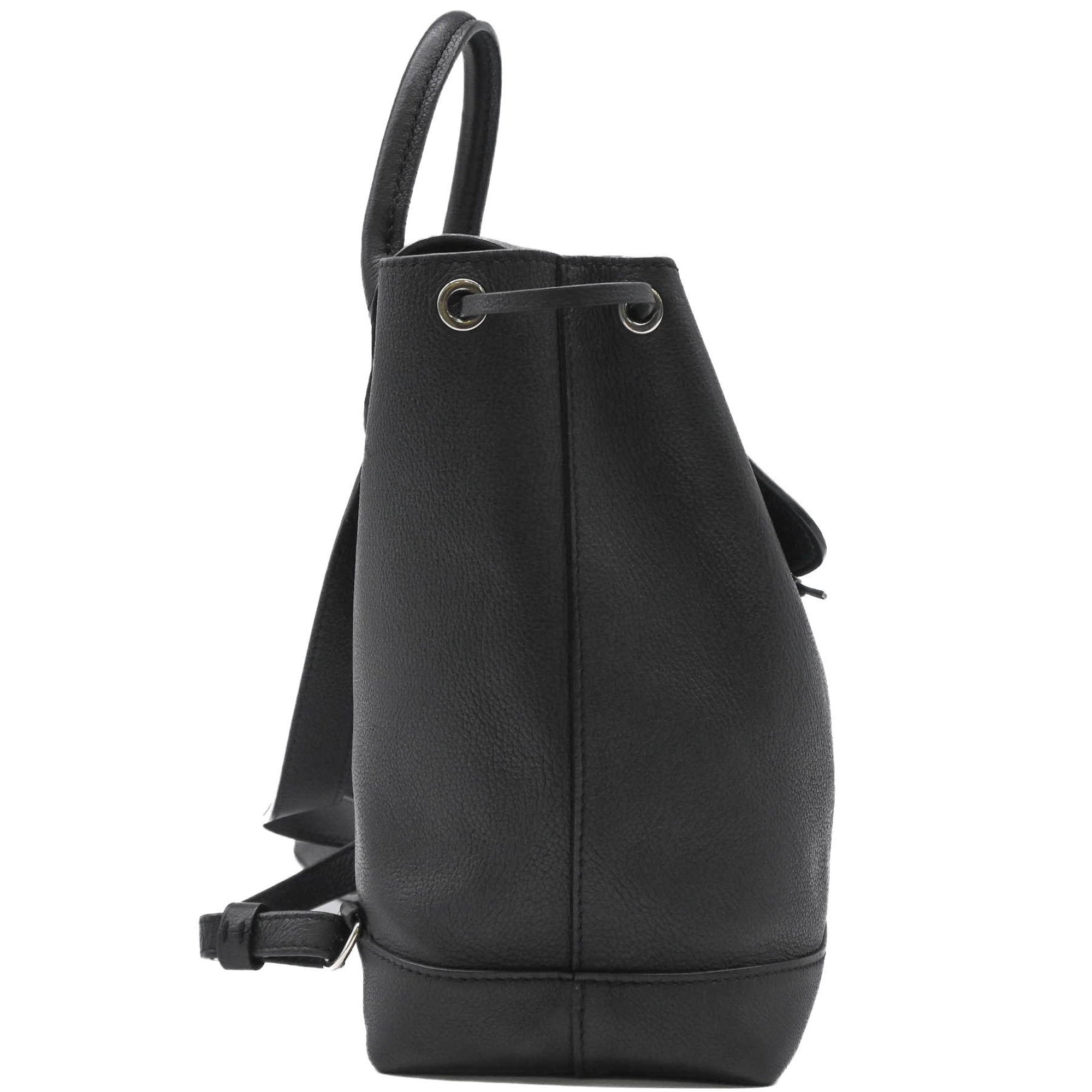 Louis Vuitton Black Leather Backpack (Pre-Owned)