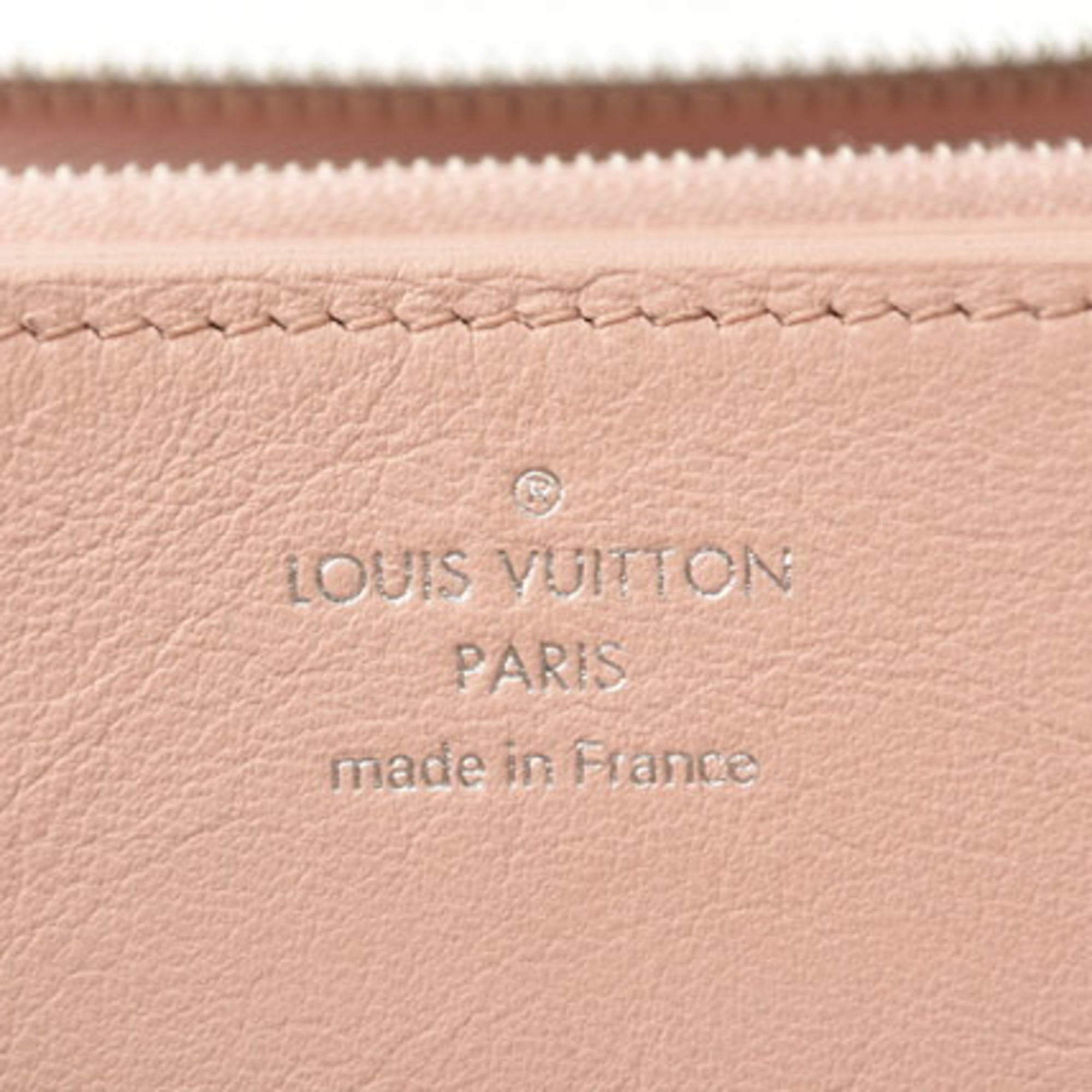 Louis Vuitton Magnolia Pink Leather Long Wallet (Bi-Fold) (Pre-Owned)