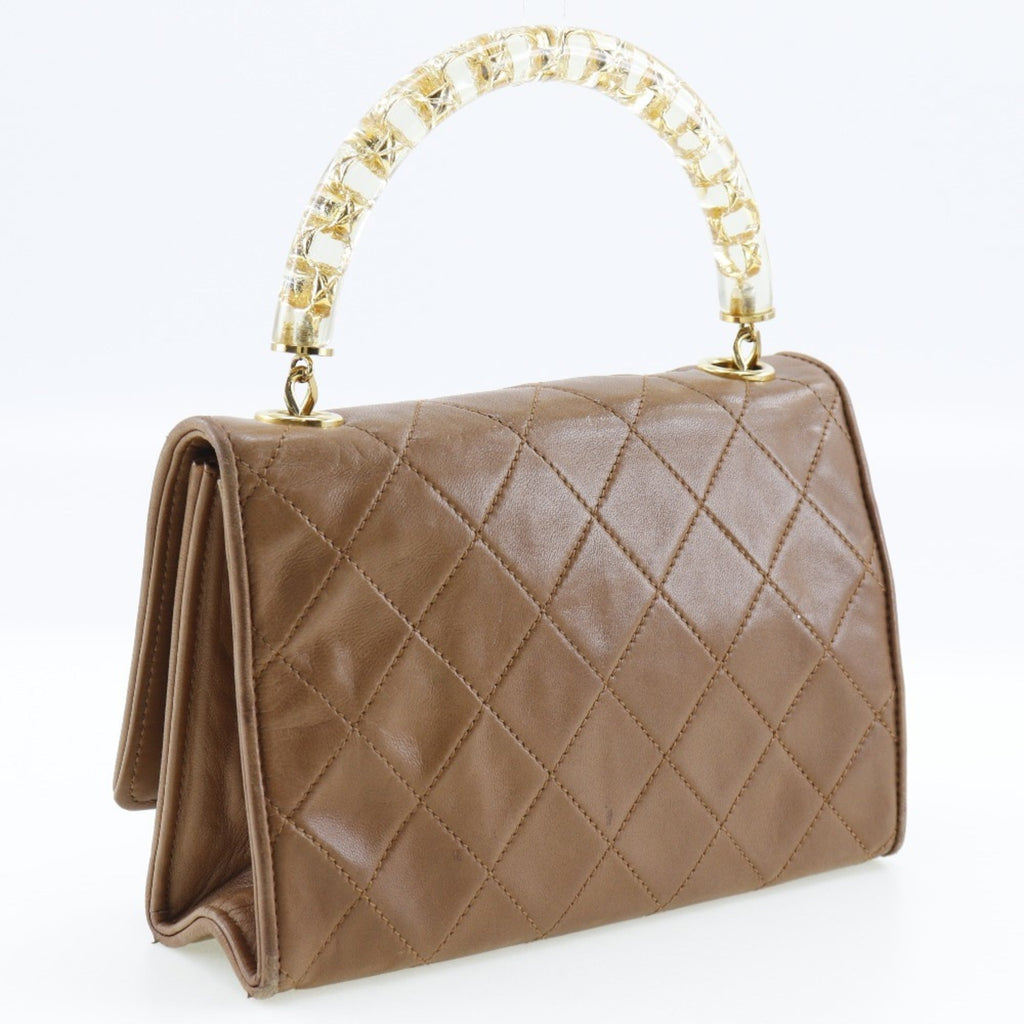 Chanel Beige Leather Handbag (Pre-Owned)