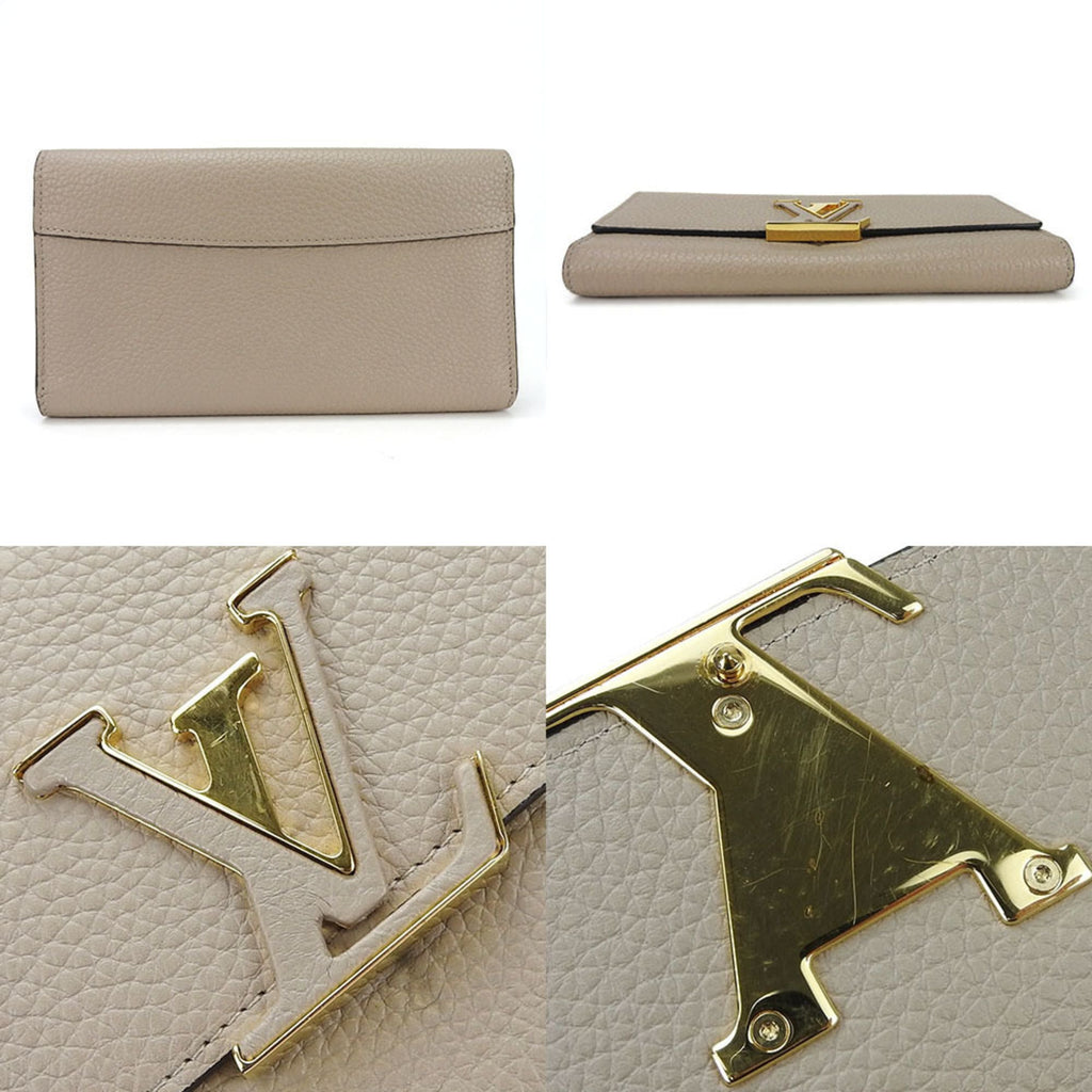 Louis Vuitton Galle Leather Long Wallet (Bi-Fold) (Pre-Owned)