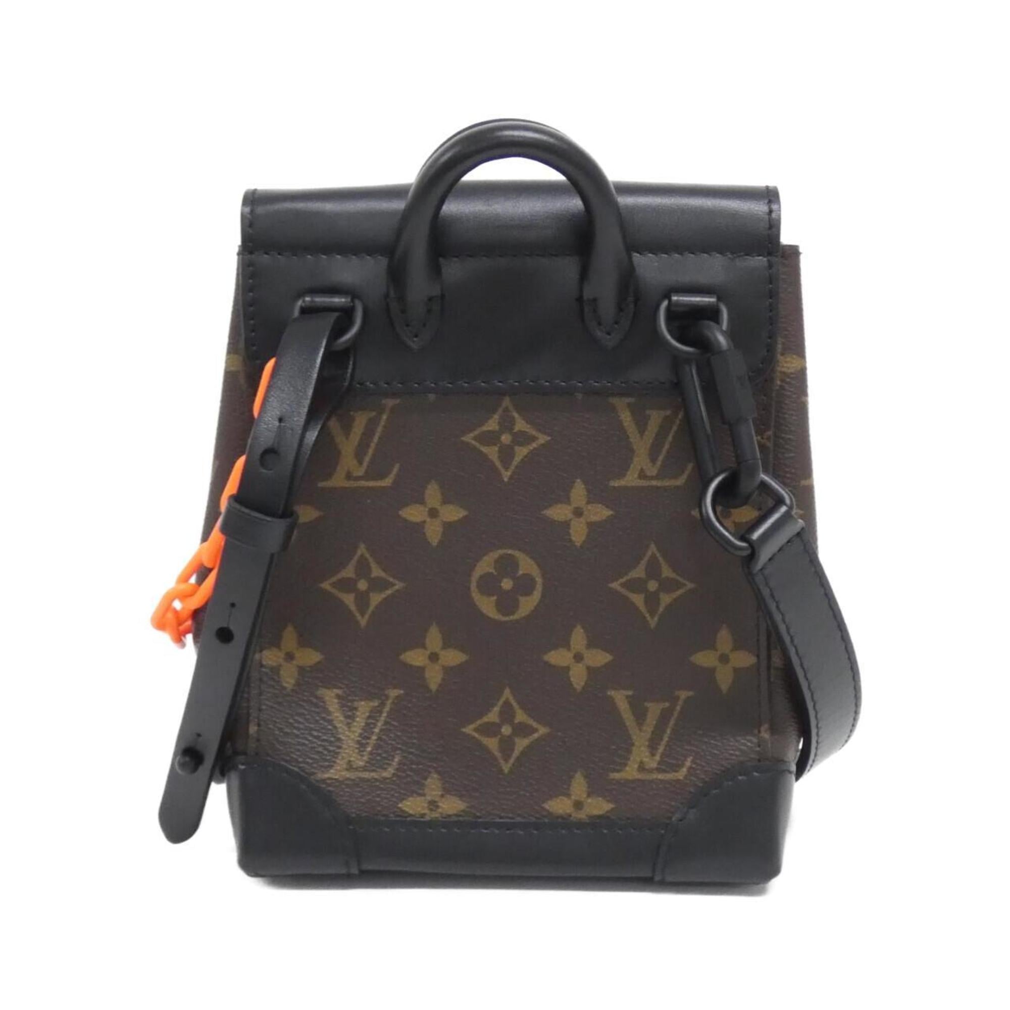 Louis Vuitton Dark Brown Marron Coated Canvas Shoulder Bag (Pre-Owned)