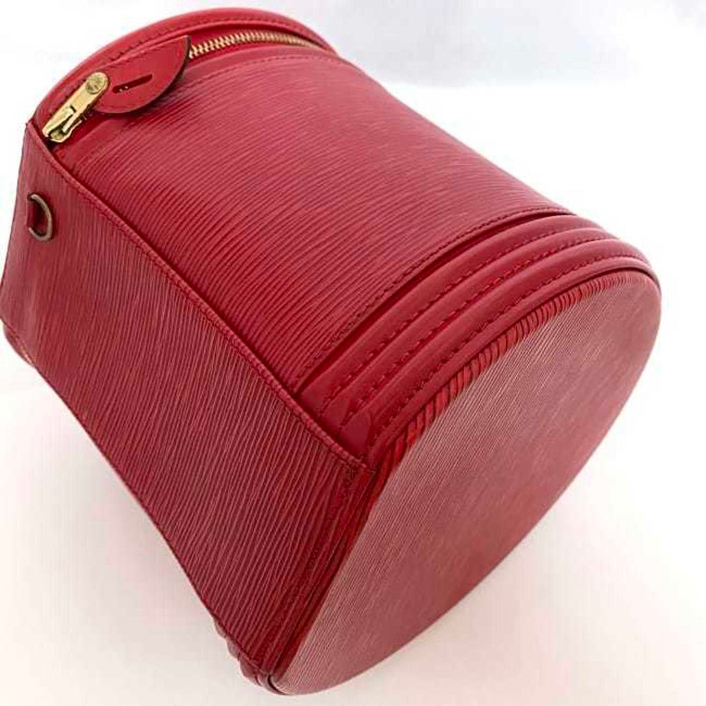 Louis Vuitton Castilian Red Epi Leather Handbag Vanity Bag (Pre-Owned)