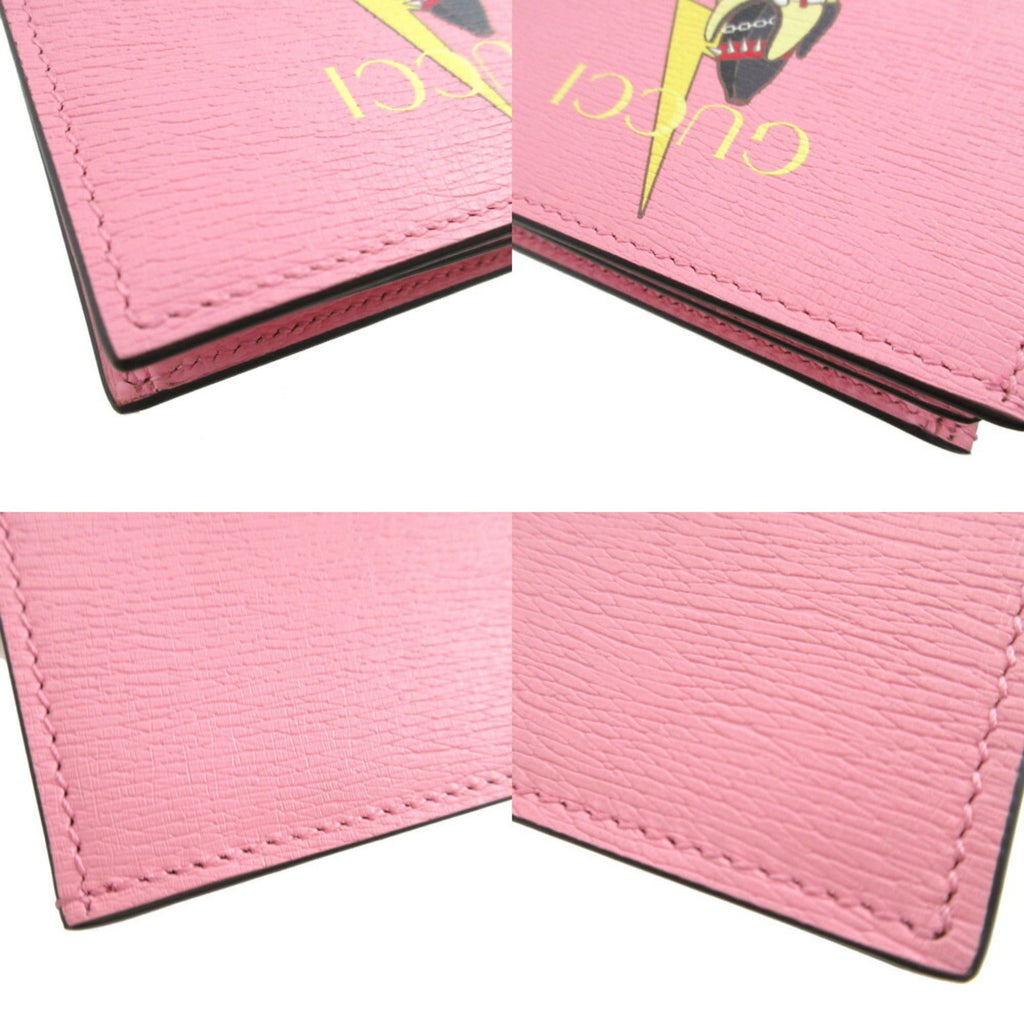 Gucci Pink Leather Coin Purse/Coin Case (Pre-Owned)