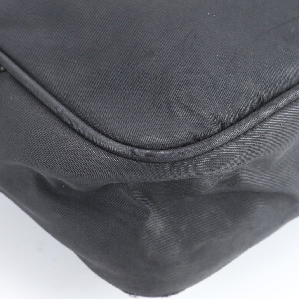 Prada Black Nylon Leather Shoulder Bag (Pre-Owned)