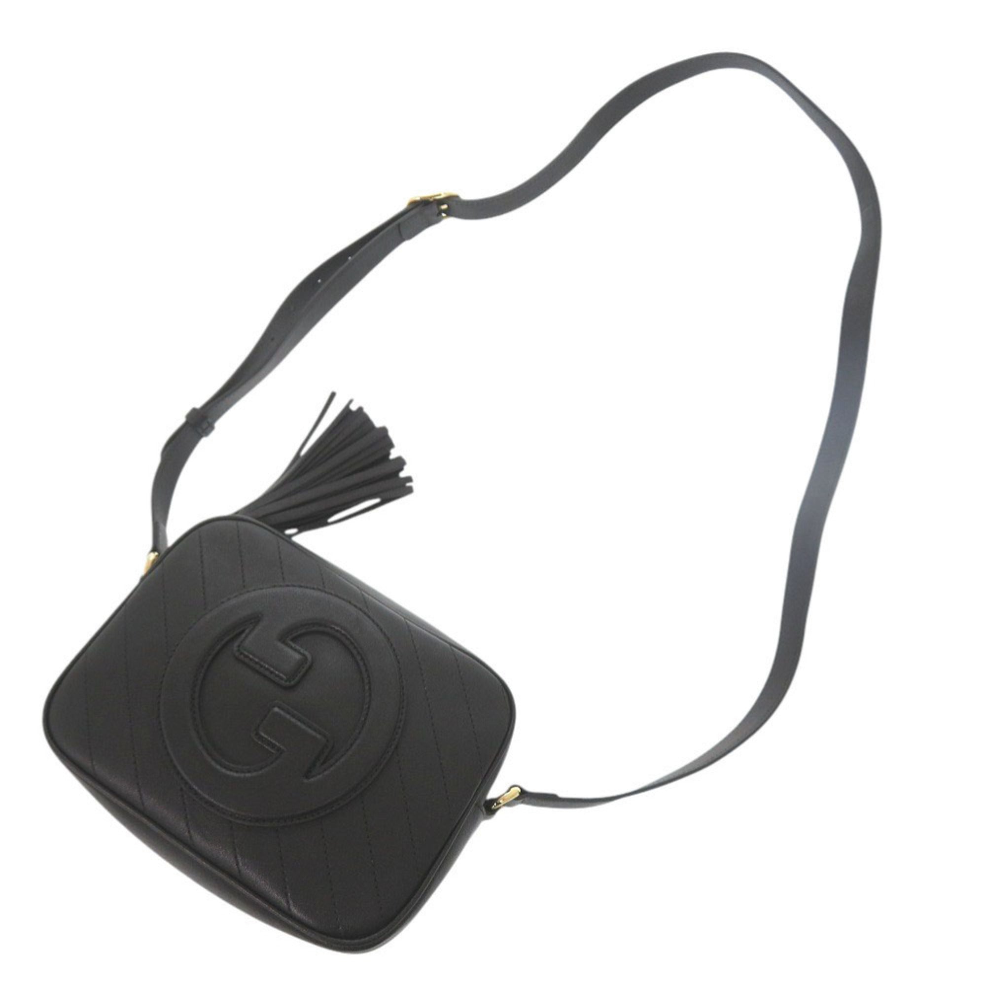 Gucci Black Leather Shoulder Bag (Pre-Owned)