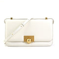 Bottega Veneta White Leather Shoulder Bag (Pre-Owned)