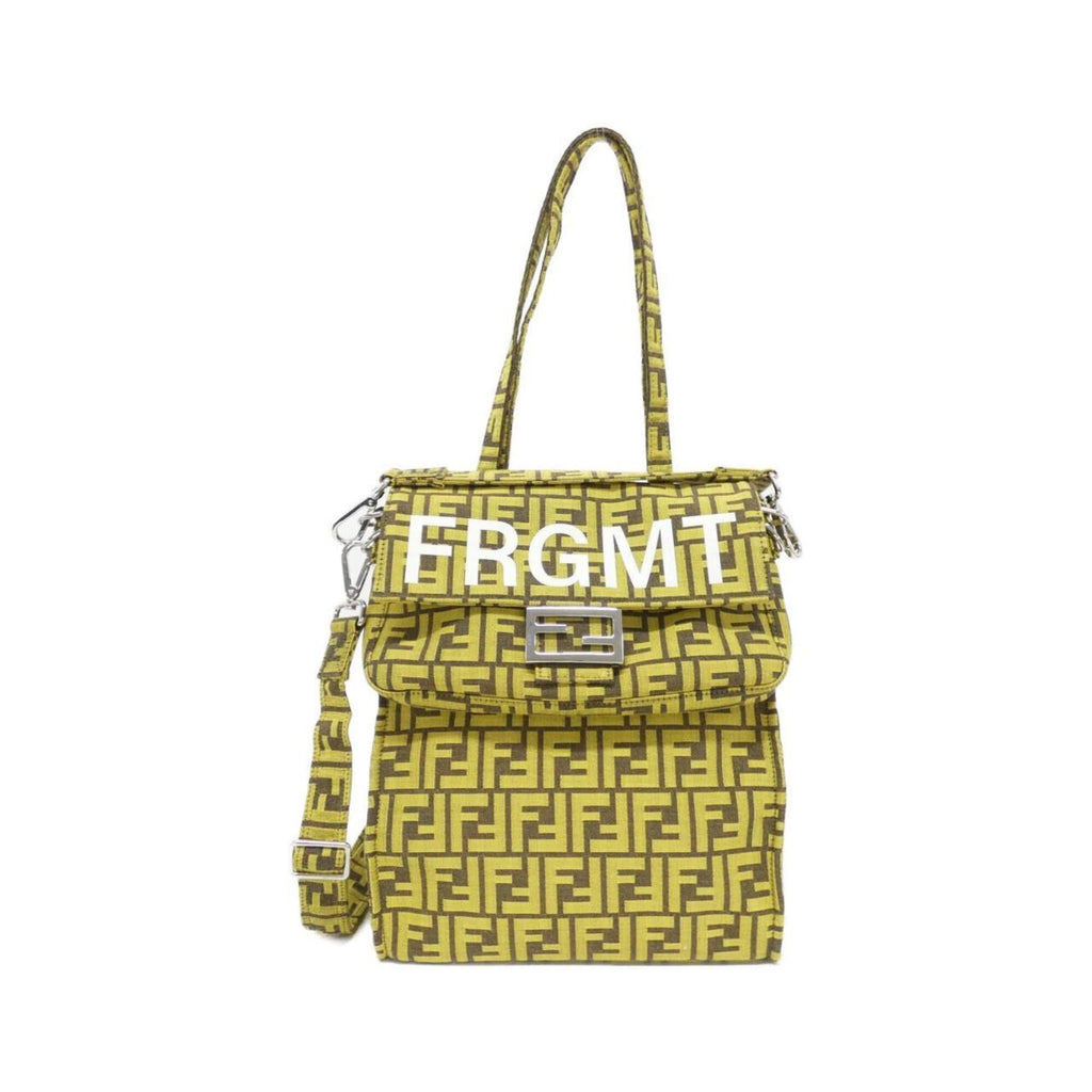 Fendi Yellow Canvas Handbag (Pre-Owned)