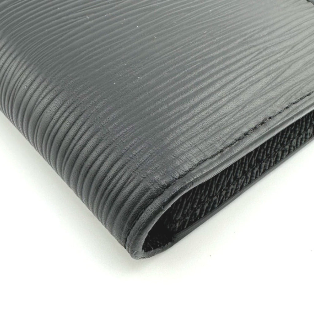 Louis Vuitton Black Noir Epi Leather Long Wallet (Bi-Fold) (Pre-Owned)