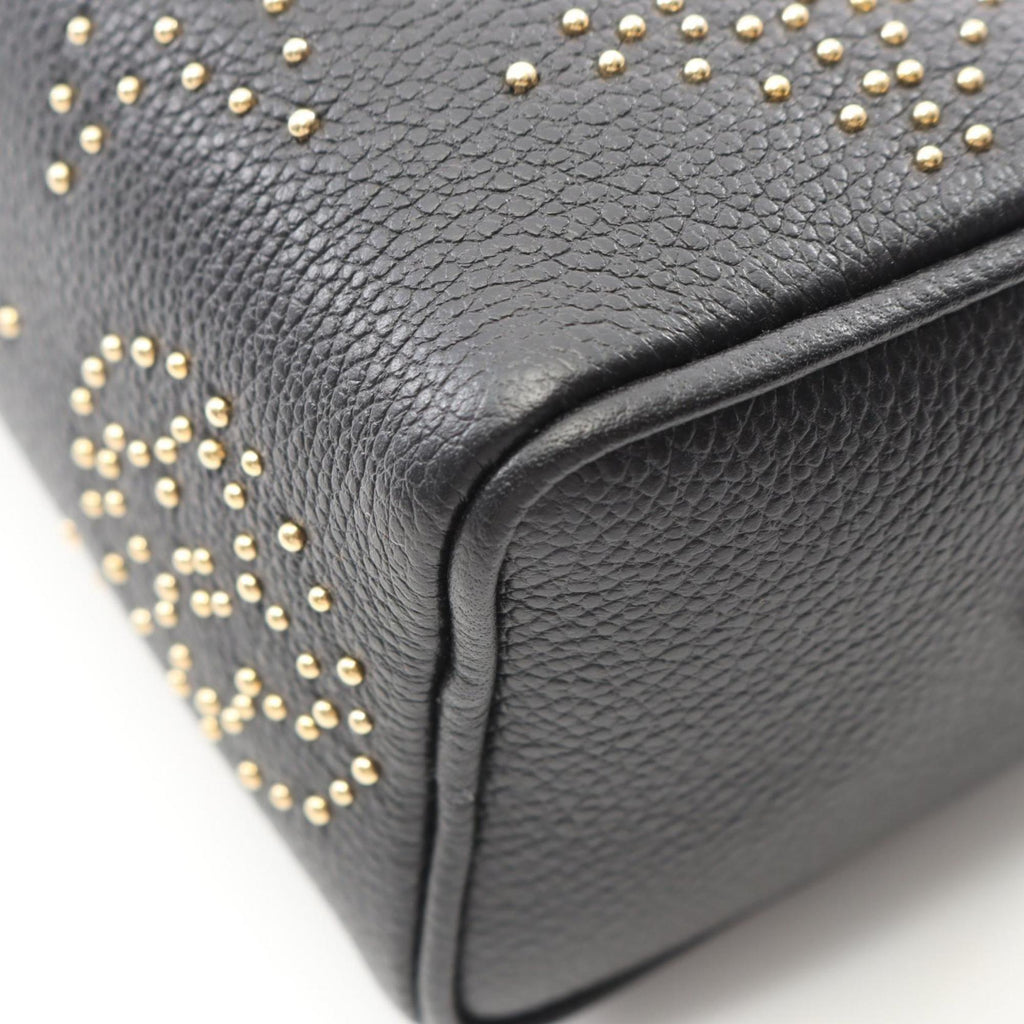 Louis Vuitton Black Leather Handbag (Pre-Owned)