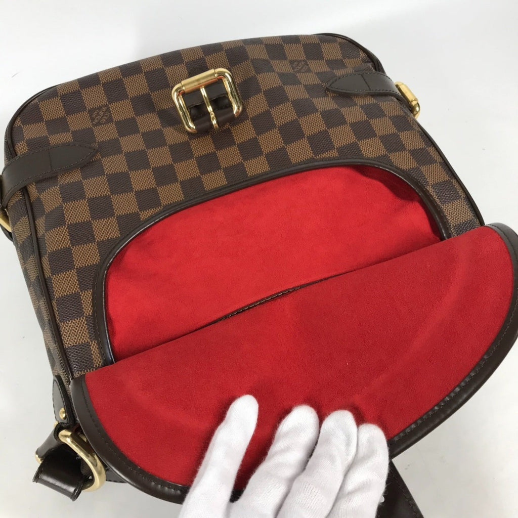 Louis Vuitton Brown Ebene Damier Canvas Shoulder Bag (Pre-Owned)