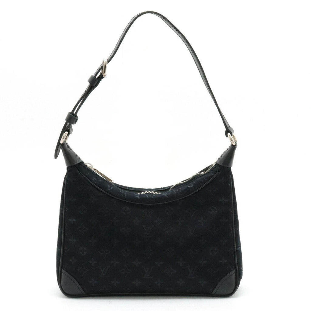 Louis Vuitton Black Monogram Noir Monogram Satin Handbag Pouch (Pre-Owned)