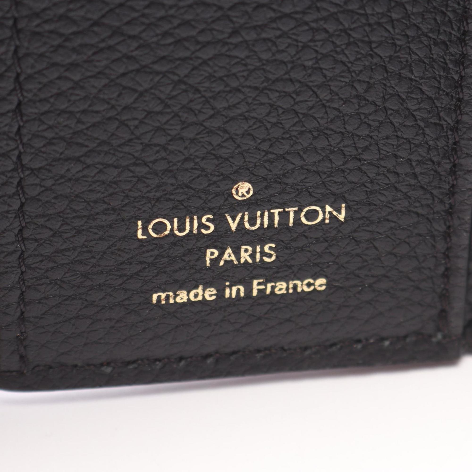 Louis Vuitton Black Brown Monogram Empreinte Leather Wallet (Tri-Fold) (Pre-Owned)