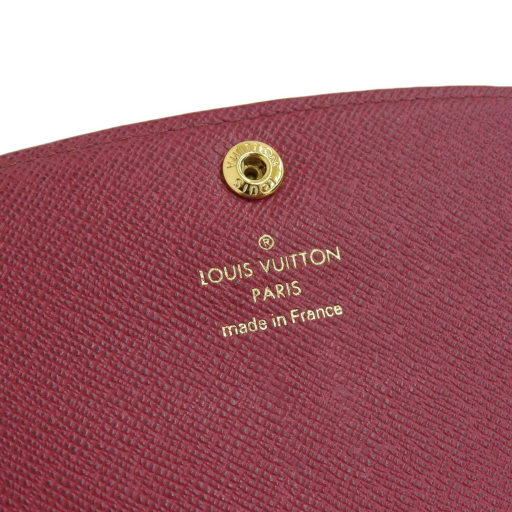 Louis Vuitton Fuchsia Monogram Purple Red Color Pvc Long Wallet (Bi-Fold) (Pre-Owned)